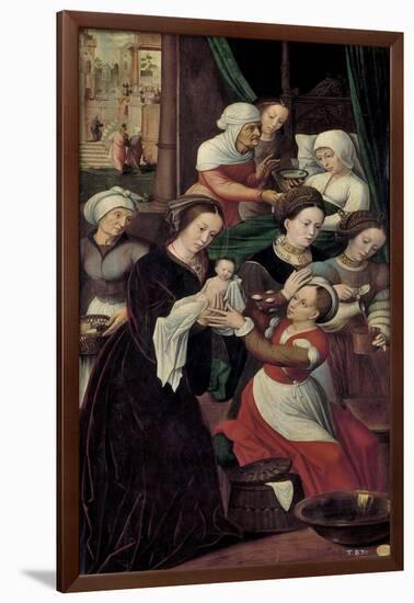 The Nativity of the Virgin Mary-Ambrosius Benson-Framed Giclee Print