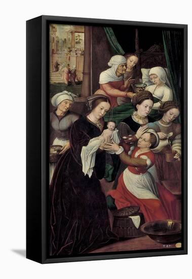 The Nativity of the Virgin Mary-Ambrosius Benson-Framed Stretched Canvas