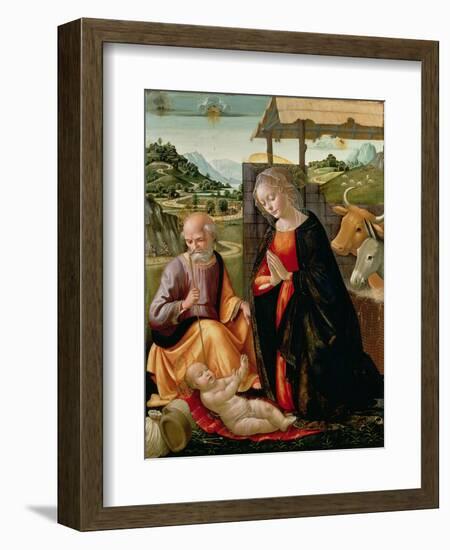 The Nativity (Post Cleaning)-Domenico Ghirlandaio-Framed Giclee Print