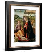 The Nativity (Post Cleaning)-Domenico Ghirlandaio-Framed Giclee Print