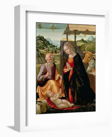 The Nativity (Post Cleaning)-Domenico Ghirlandaio-Framed Giclee Print