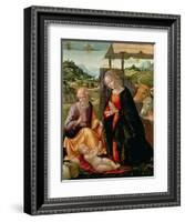 The Nativity (Post Cleaning)-Domenico Ghirlandaio-Framed Giclee Print