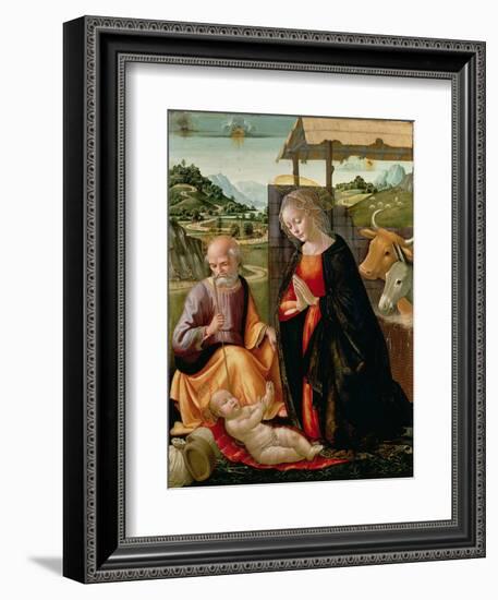 The Nativity (Post Cleaning)-Domenico Ghirlandaio-Framed Giclee Print