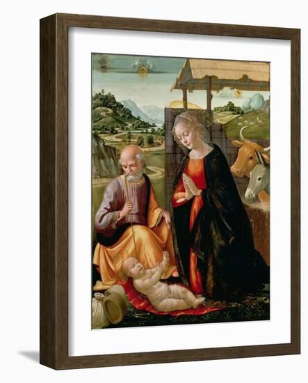 The Nativity (Post Cleaning)-Domenico Ghirlandaio-Framed Giclee Print