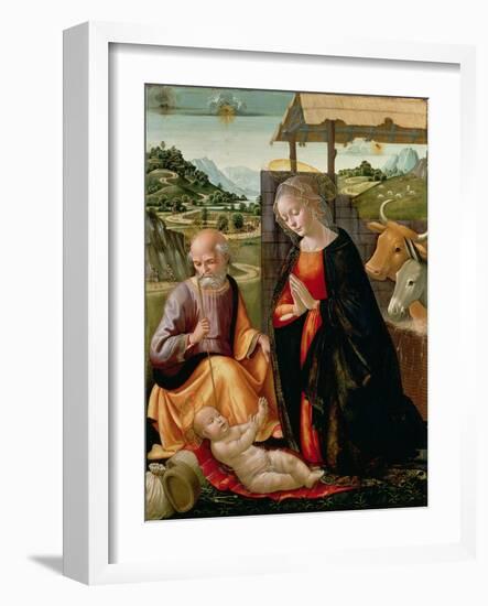 The Nativity (Post Cleaning)-Domenico Ghirlandaio-Framed Giclee Print