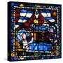 The Nativity, Stained Glass, Chartres Cathedral, France, 1194-1260-null-Stretched Canvas