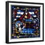 The Nativity, Stained Glass, Chartres Cathedral, France, 1194-1260-null-Framed Photographic Print