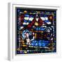 The Nativity, Stained Glass, Chartres Cathedral, France, 1194-1260-null-Framed Photographic Print