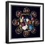 The Nativity (Stained Glass)-English School-Framed Giclee Print