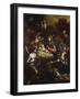 The Nativity with Adoring Angels and the Annunciation to the Shepherds Beyond-Francesco Solimena-Framed Giclee Print