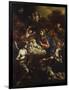 The Nativity with Adoring Angels and the Annunciation to the Shepherds Beyond-Francesco Solimena-Framed Giclee Print