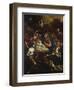 The Nativity with Adoring Angels and the Annunciation to the Shepherds Beyond-Francesco Solimena-Framed Giclee Print