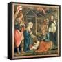 The Nativity with Ss. Michael and Dominic, 1470-Fra Filippo Lippi-Framed Stretched Canvas