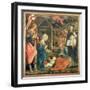 The Nativity with Ss. Michael and Dominic, 1470-Fra Filippo Lippi-Framed Giclee Print