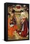 The Nativity, with the Annunciation to the Shepherds in the Distance-Benvenuto Di Giovanni-Framed Stretched Canvas