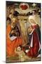 The Nativity, with the Annunciation to the Shepherds in the Distance-Benvenuto Di Giovanni-Mounted Giclee Print