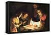 The Nativity-Gerrit van Honthorst-Framed Stretched Canvas