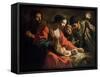 The Nativity-Antoine & Louis Le Nain-Framed Stretched Canvas