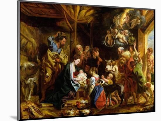 The Nativity-Jacob Jordaens-Mounted Giclee Print