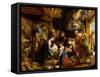 The Nativity-Jacob Jordaens-Framed Stretched Canvas