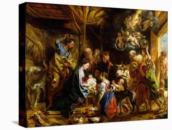 The Nativity-Jacob Jordaens-Stretched Canvas