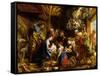 The Nativity-Jacob Jordaens-Framed Stretched Canvas