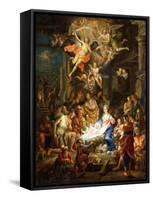 The Nativity-Frans Christoph Janneck-Framed Stretched Canvas