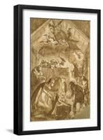 The Nativity-Luca Cambiaso-Framed Giclee Print