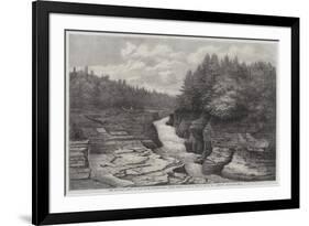 The Natural Steps on the River Montmorency, Near Quebec-null-Framed Giclee Print