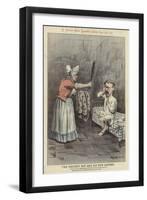 The Naughty Boy and His New Clothes-Tom Merry-Framed Giclee Print