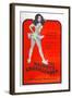 THE NAUGHTY CHEERLEADER, US poster, Barbi Benton, 1970-null-Framed Art Print