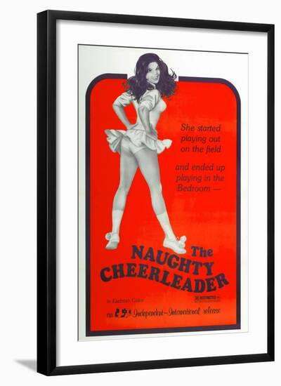 THE NAUGHTY CHEERLEADER, US poster, Barbi Benton, 1970-null-Framed Art Print