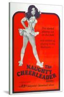 THE NAUGHTY CHEERLEADER, US poster, Barbi Benton, 1970-null-Stretched Canvas