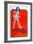 THE NAUGHTY CHEERLEADER, US poster, Barbi Benton, 1970-null-Framed Art Print