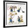 The naughty little girl who went to see her grandmama' by Kate Greenaway-Kate Greenaway-Framed Giclee Print