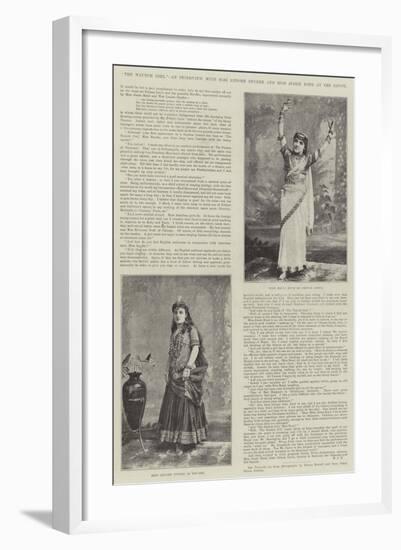 The Nautch Girl, an Interview with Miss Lenore Snyder and Miss Jessie Bond at the Savoy-null-Framed Giclee Print