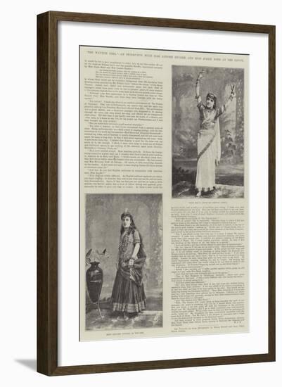 The Nautch Girl, an Interview with Miss Lenore Snyder and Miss Jessie Bond at the Savoy-null-Framed Giclee Print