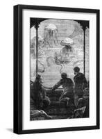 The Nautilus Passengers, Illustration from 20,000 Leagues under the Sea by Jules Verne (1828-1905)-Alphonse Marie de Neuville-Framed Giclee Print