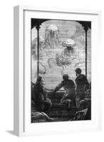 The Nautilus Passengers, Illustration from 20,000 Leagues under the Sea by Jules Verne (1828-1905)-Alphonse Marie de Neuville-Framed Giclee Print