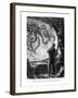 The Nautilus Passengers, Illustration from "20,000 Leagues under the Sea"-Alphonse Marie de Neuville-Framed Giclee Print