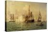 The Naval Battle, July 30, 1826-Edward De Martino-Stretched Canvas