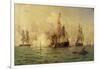 The Naval Battle, July 30, 1826-Edward De Martino-Framed Giclee Print