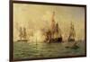 The Naval Battle, July 30, 1826-Edward De Martino-Framed Giclee Print
