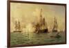 The Naval Battle, July 30, 1826-Edward De Martino-Framed Giclee Print