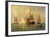 The Naval Battle, July 30, 1826-Edward De Martino-Framed Giclee Print