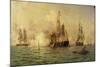 The Naval Battle, July 30, 1826-Edward De Martino-Mounted Giclee Print