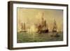 The Naval Battle, July 30, 1826-Edward De Martino-Framed Giclee Print