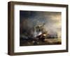 The Naval Battle Near Lizard Point, Cornwall on 21 October 1707-Théodore Gudin-Framed Giclee Print