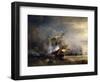 The Naval Battle Near Lizard Point, Cornwall on 21 October 1707-Théodore Gudin-Framed Giclee Print