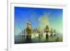 The Naval Battle of Athos-Alexei Petrovich Bogolyubov-Framed Giclee Print